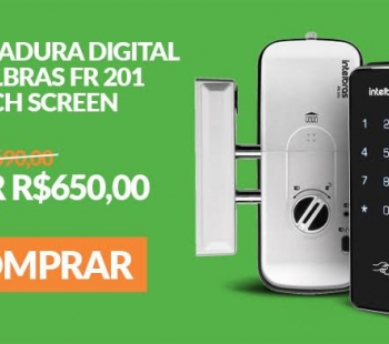 Fechadura digital intelbras FR  201 Touch Screen