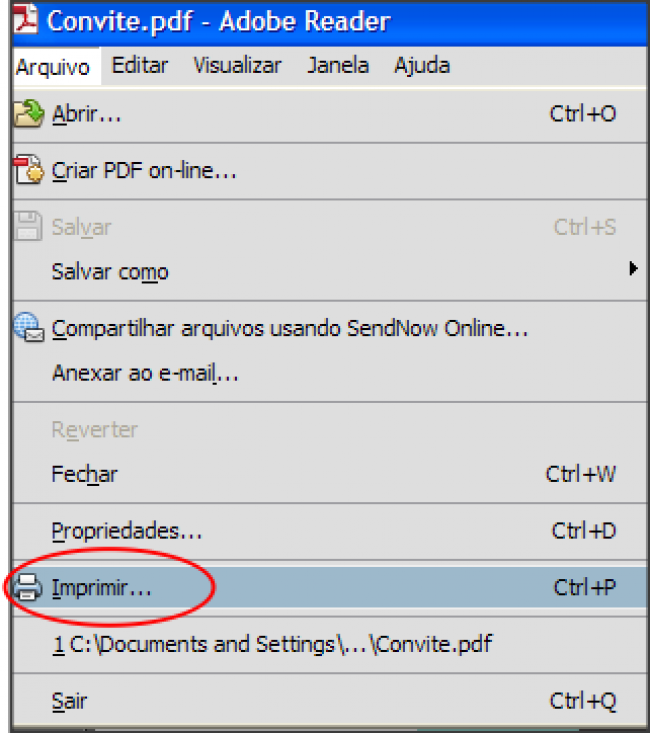 Como imprimir arquivo PDF imprimir
