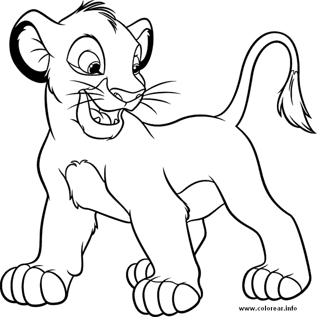 Como imprimir desenhos grandes Bebê leão