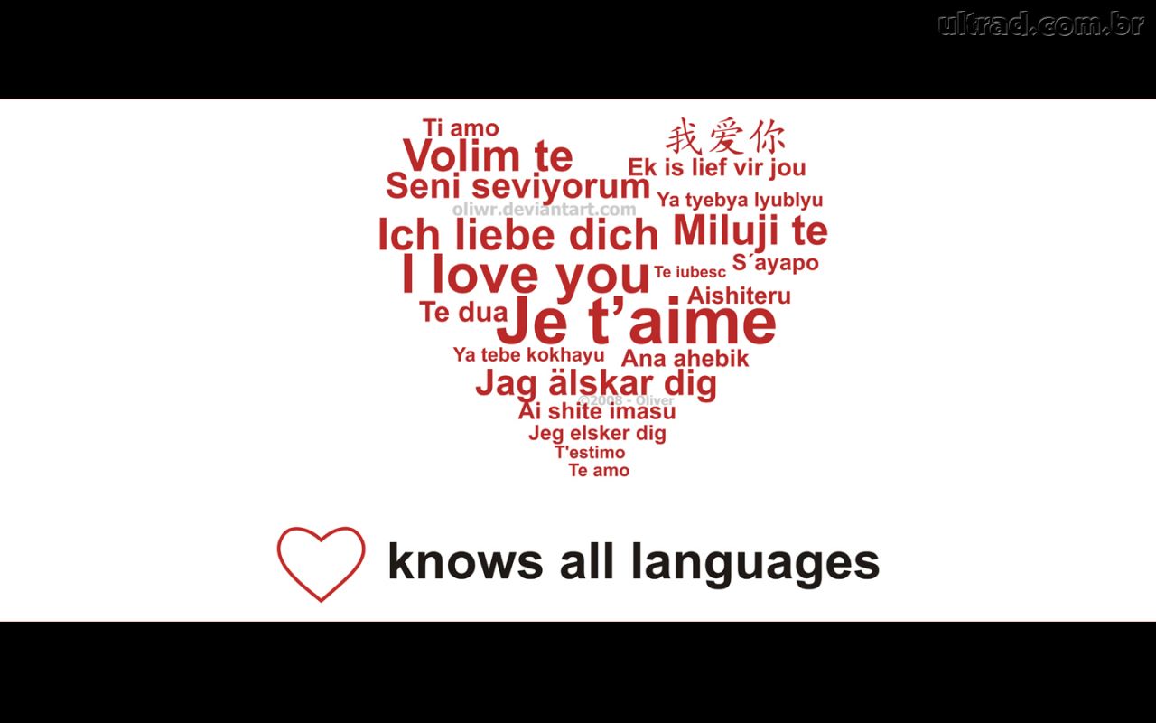 Imagens de amor com frases para baixar coração te amo em várias línguas 