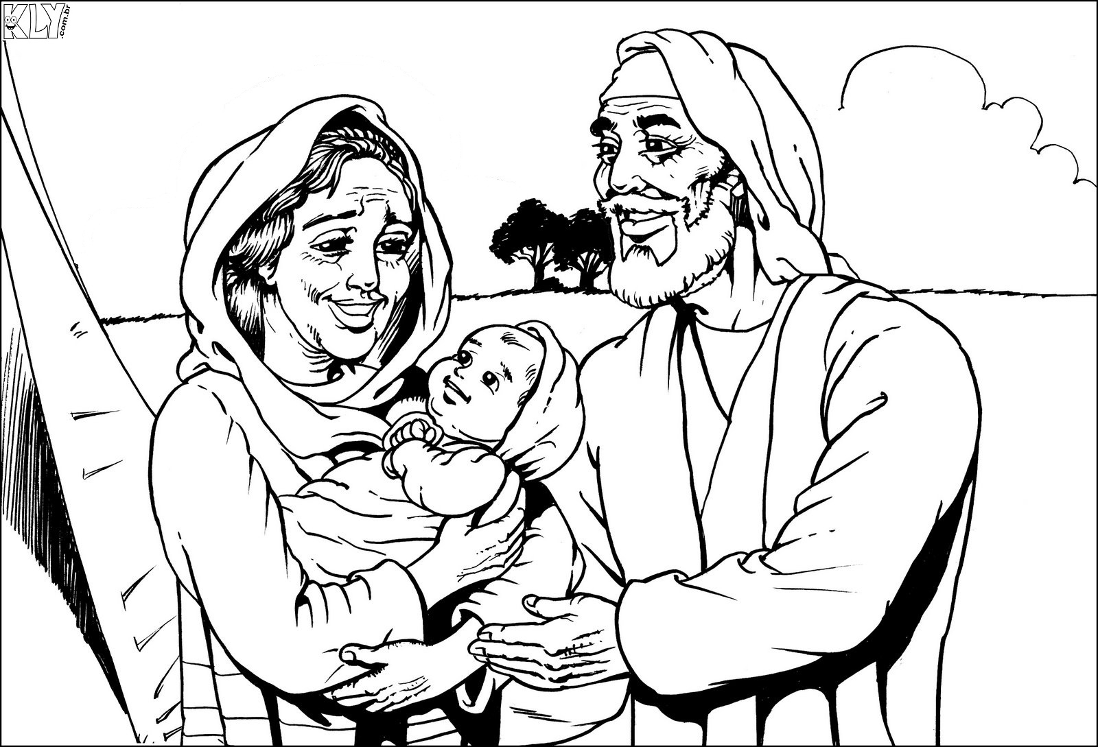 Imagens de desenhos para pintar nascimento de Jesus 