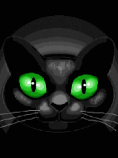 Papel de parede animado para celular gato de olhos verdes 