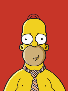 Papel de parede animado para celular Homer Simpsons