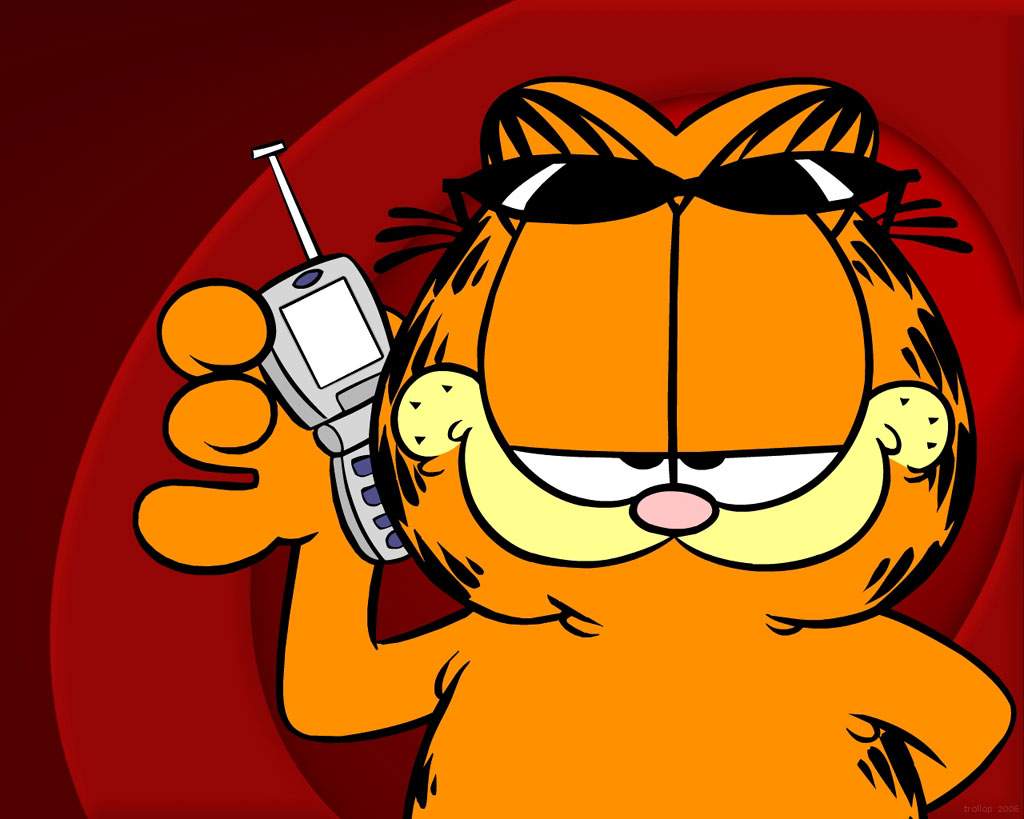 Papel de parede animado para celular Garfield 