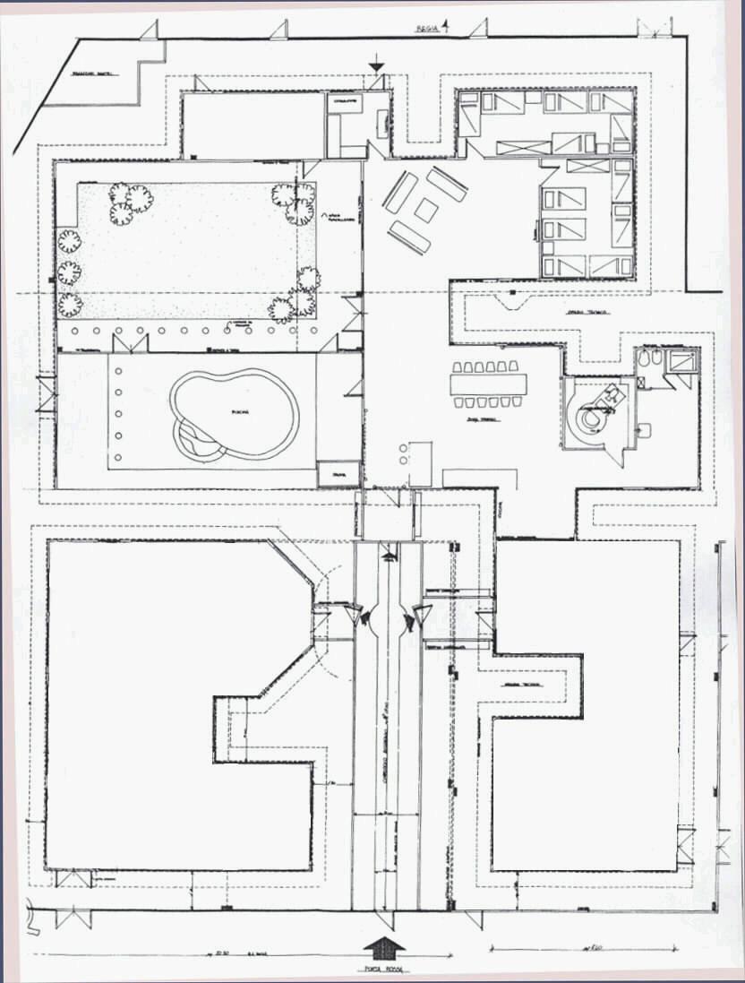 planta de casas modernas com 4 quartos desenho